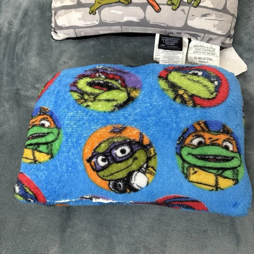 Teenage Mutant Ninja Turtles Small Pillow Lot Of 2 Jay Franco